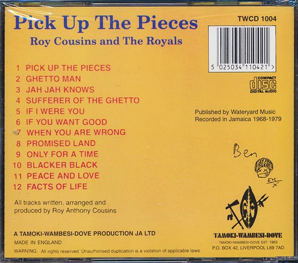 Roy Cousins & The Royals - Pick Up The Pieces