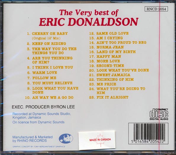 Eric Donaldson - Very Best Of