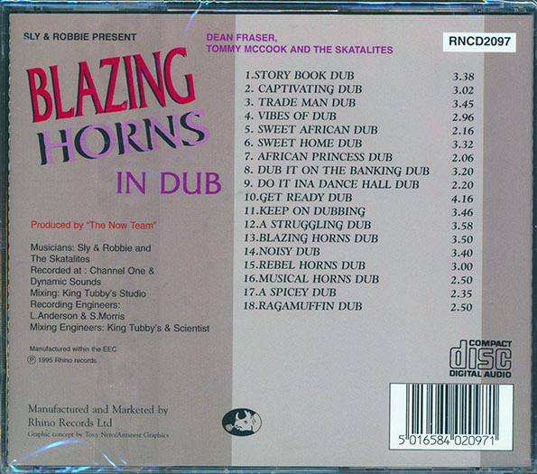 Sly & Robbie - Blazing Horns In Dub