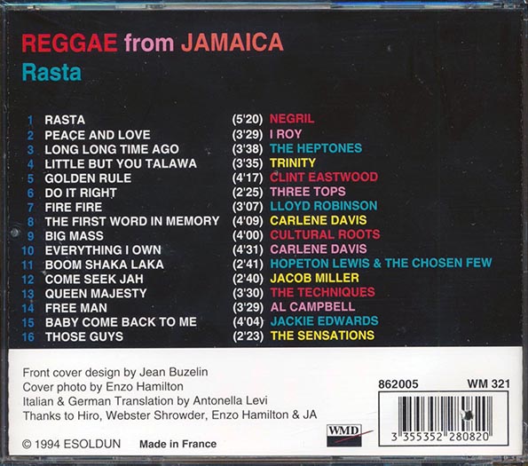Reggae From Jamaica: Rasta