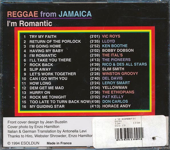 Reggae From Jamaica: I'm Romantic