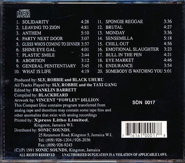 Black Uhuru - 20 Greatest Hits