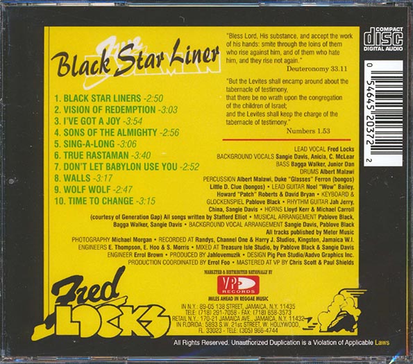 Fred Locks - Black Star Liner
