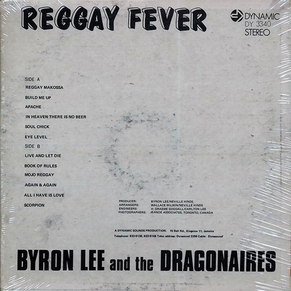 Byron Lee & The Dragonaires - Reggay Fever