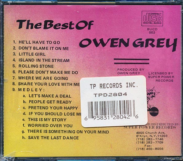 Owen Gray - Best Of