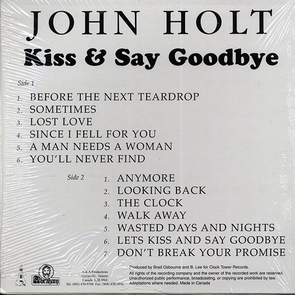 John Holt - Kiss & Say Goodbye