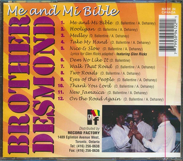 Ninjaman - Me & Mi Bible: Brother Desmond