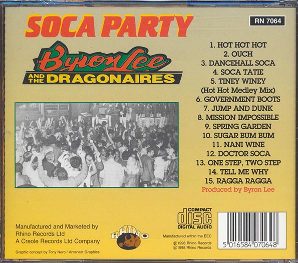 Byron Lee & The Dragonaires - Soca Party Volume 1 (Hot Hot Hot, Tiny Winey, etc.)