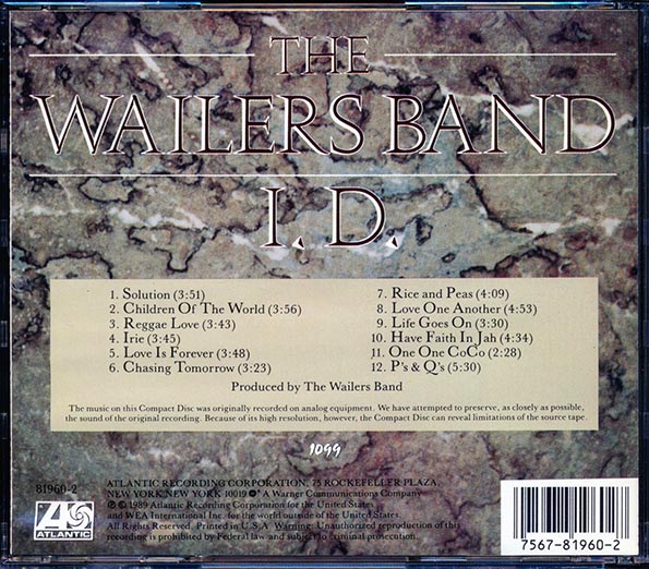 The Wailers Band - ID