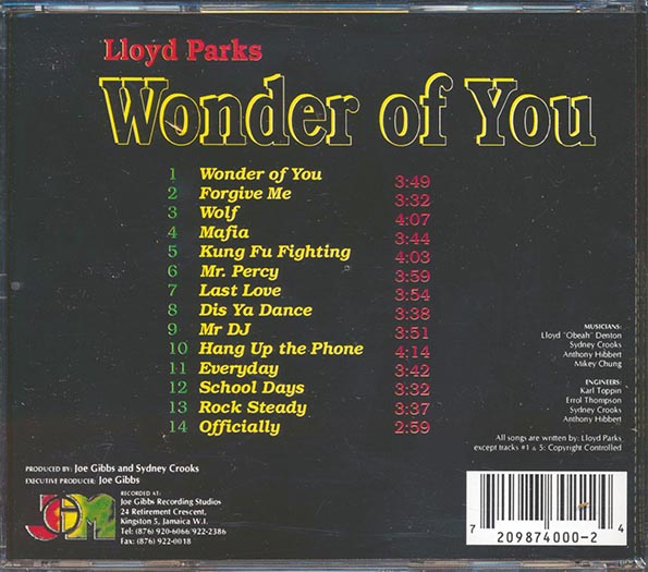 Lloyd Parks - Wonder of You