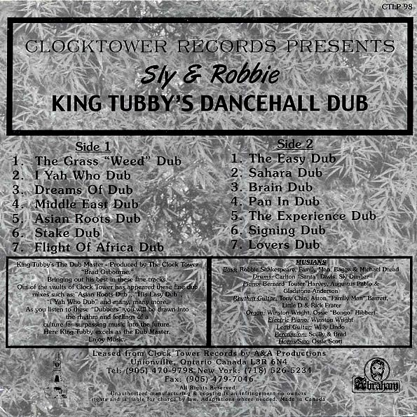 Sly & Robbie - King Tubby's Dance Hall Dub