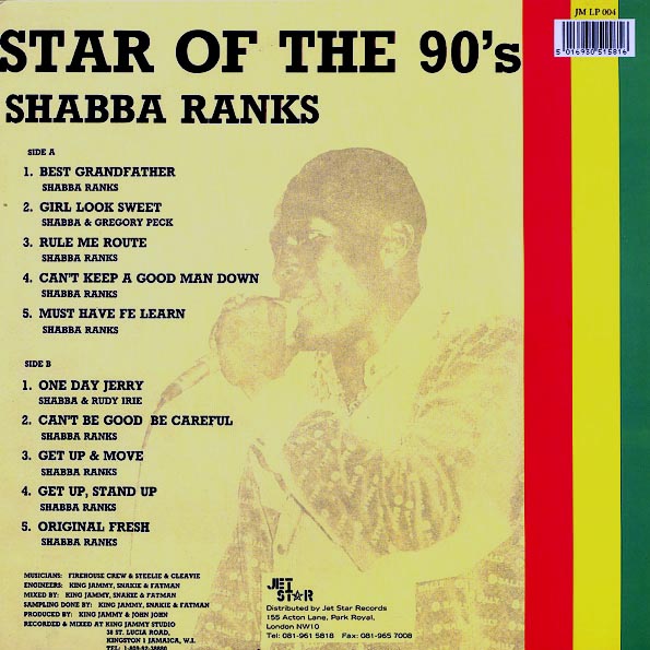 Shabba Ranks - Star Of The 90s