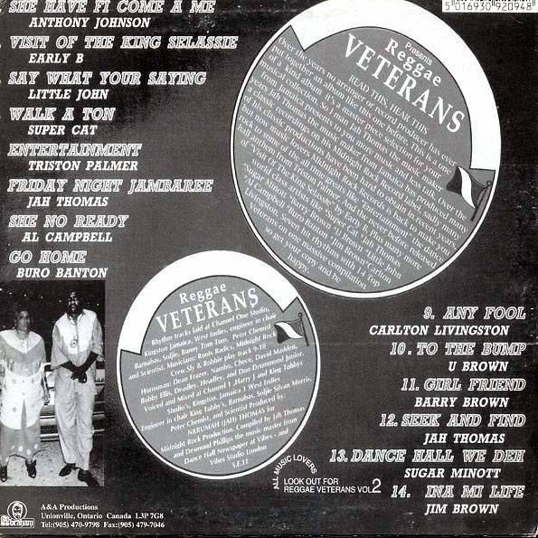 Midnight Rock Presents Reggae Veterans Volume 1