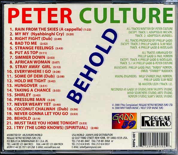 Peter Culture - Behold
