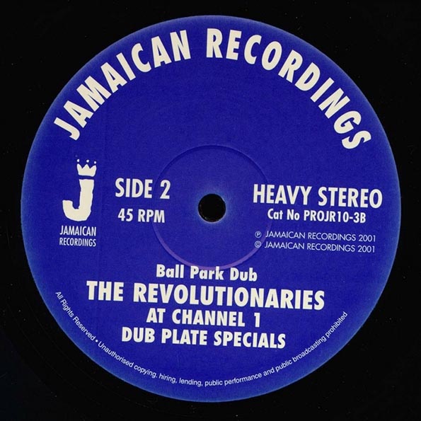The Revolutionaries - 2 Bad Bull Inna Dub  /  The Revolutionaries - Ball Park Dub