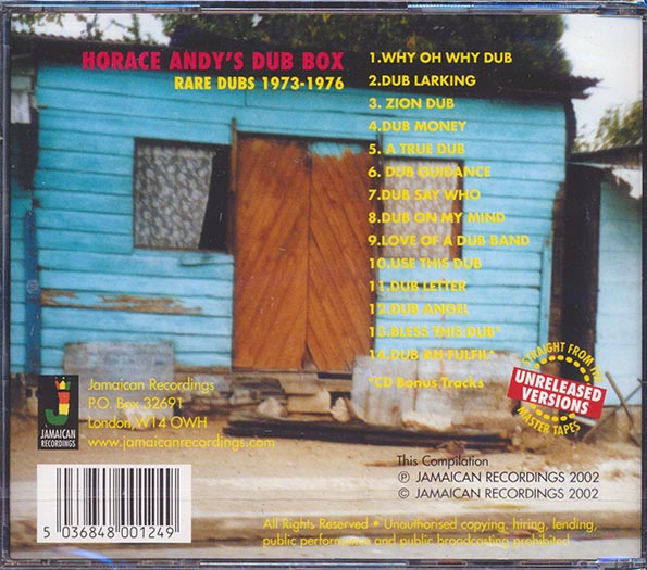 Horace Andy - Horace Andy's Dub Box: Rare Dubs