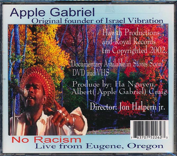 Apple Gabriel - No Racism: Live (Apple from Israel Vibration)
