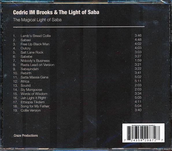 Cedric Brooks & The Light Of Saba - Cedric Brooks & The Light Of Saba