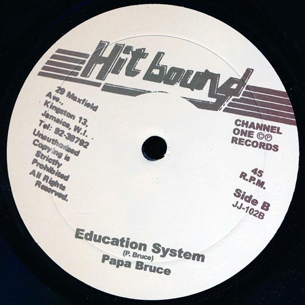 Sugar Minott - Give Thanks & Praise;  Version  /  Papa Bruce - Education System;  Version