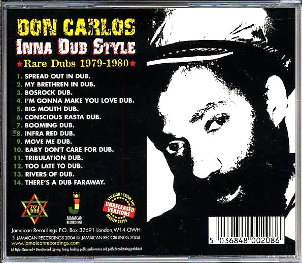 Don Carlos - Inna Dub Style: Rare Dubs 1979-1980