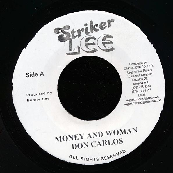 Don Carlos - Money And Woman  /  Barry Brown - Politician