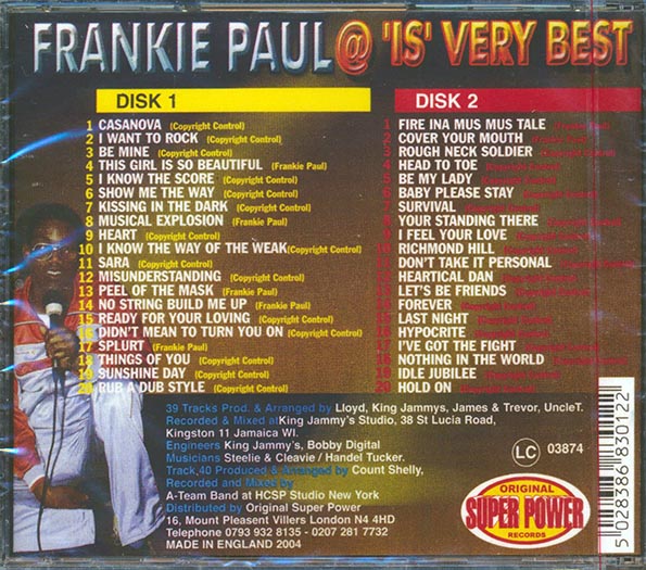 Frankie Paul - At His Very Best (40 Tracks)