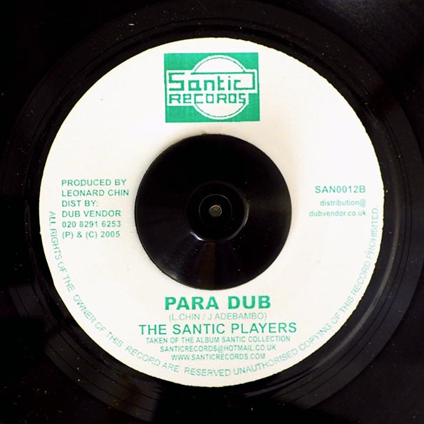 Jean Adebambo - Paradise  /  The Santic Players - Rare Dub