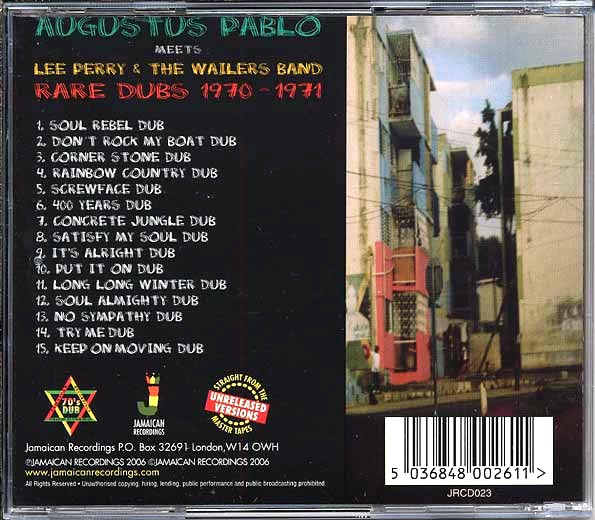 Augustus Pablo - Meets Lee Perry & The Wailers: Rare Dubs 1970-1971
