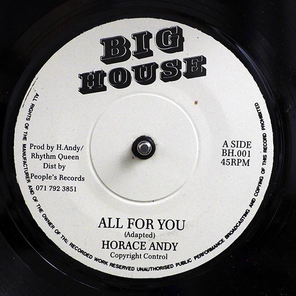 Horace Andy - All For You  /  Version