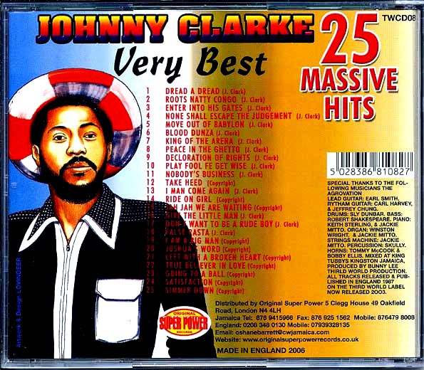 Johnny Clarke - Very Best: 25 Massive Hits