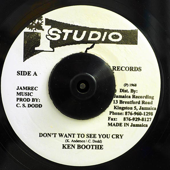 Ken Boothe - Don't Want To See You Cry  /  Bunny Wailer & The Wailers - I Need You