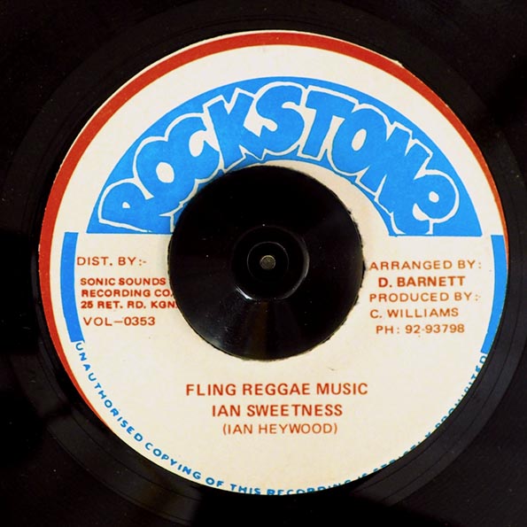 Ian Sweetness - Fling Reggae Music  /  Version