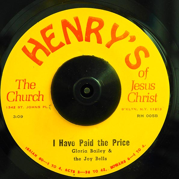 Gloria Bailey, The Joy Bells - Hiding In Thee  /  I Have Paid The Price