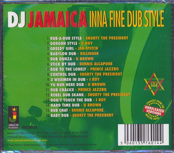 DJ Jamaica Inna Fine Dub Style
