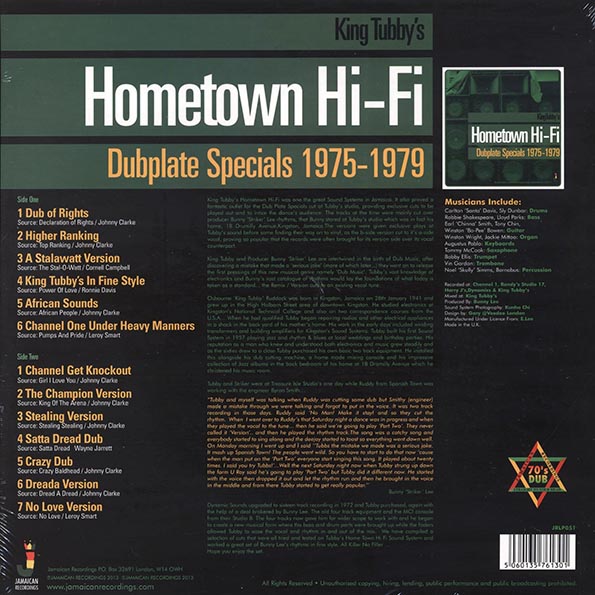 King Tubby - Hometown Hi-Fi: Dubplate Specials 1975-1979