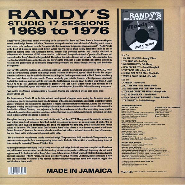 Randy's Studio 17 Sessions 1969-1976