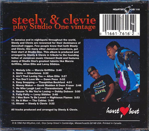 Steely & Clevie Play Studio One Vintage