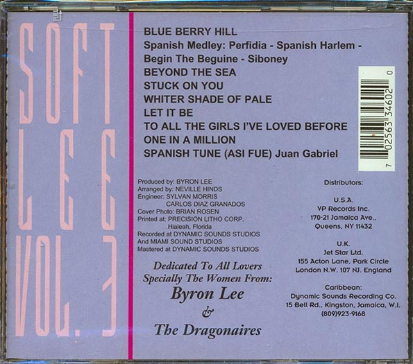 Byron Lee & The Dragonaires - Soft Lee Volume 3