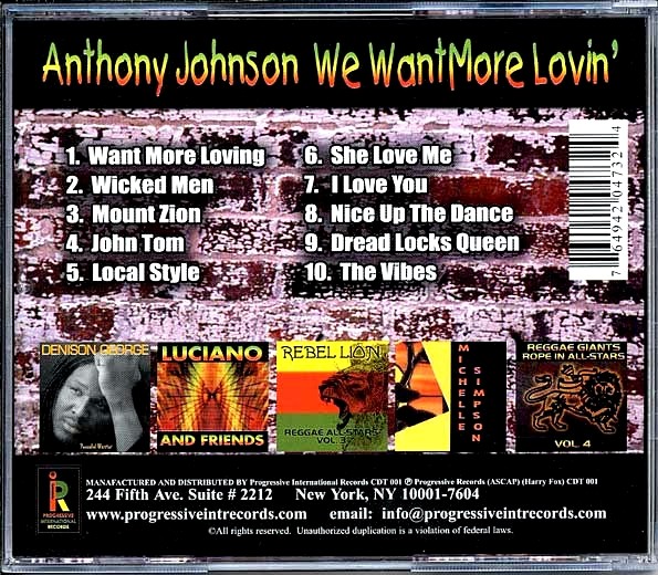 Anthony Johnson - We Want More Lovin'