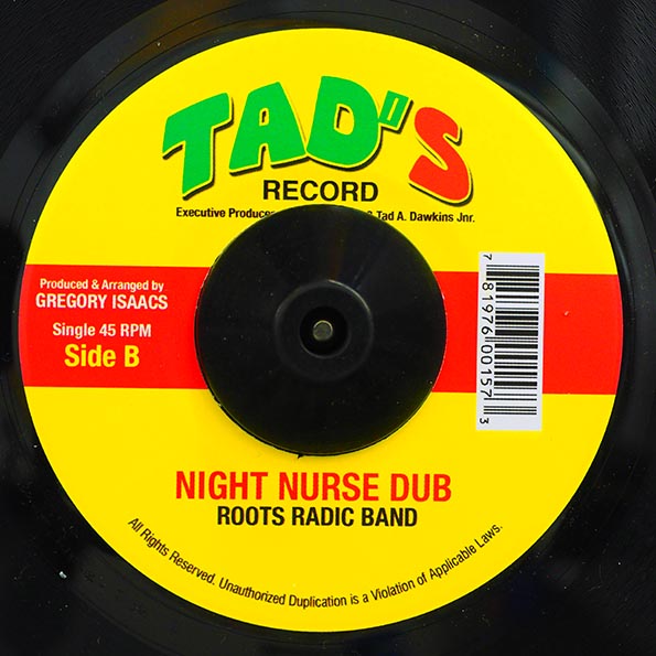 Gregory Isaacs - Night Nurse  /  Roots Radics - Version