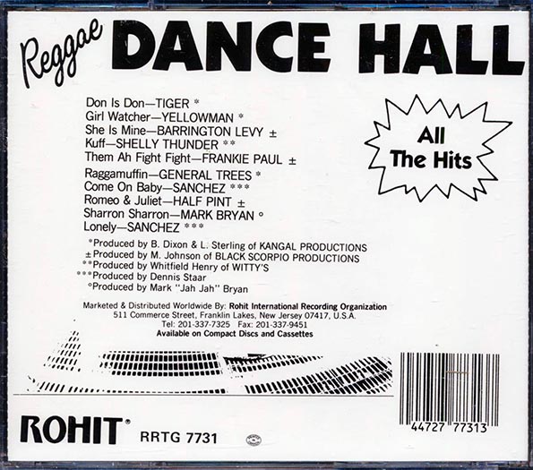 Reggae Dance Hall: All The Hits