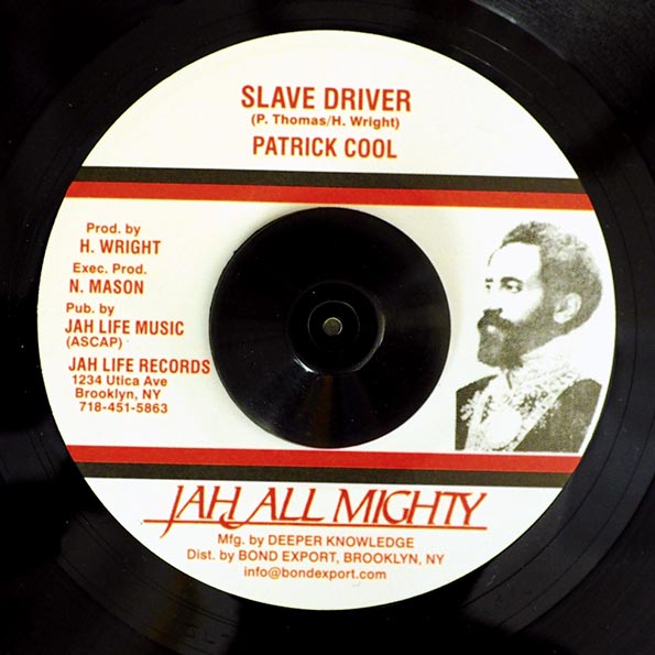 Patrick Cool - Slave Driver  /  Jah Life - Super Star Mix Version