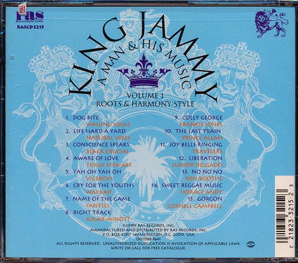 King Jammy A Man & His Music Volume 1 Roots & Harmony Style