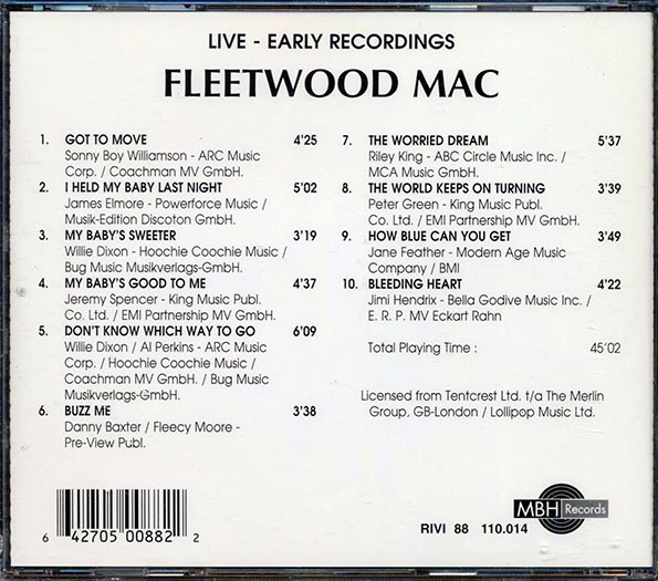 Fleetwood Mac - Live: Early Recordings
