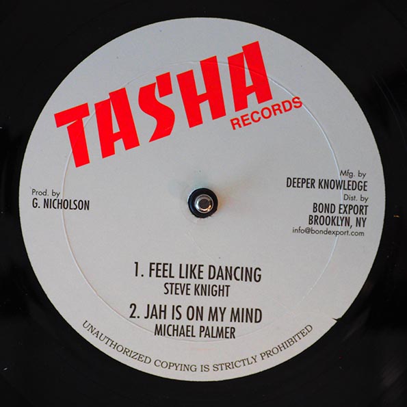 Frankie Jones - Baby Come Back; Version  /  Steve Knight - Feel Like Dancing; Michael Palmer- Jah Is On My Mind