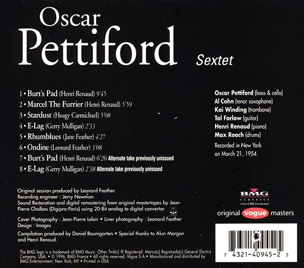 Oscar Pettiford - Sextet