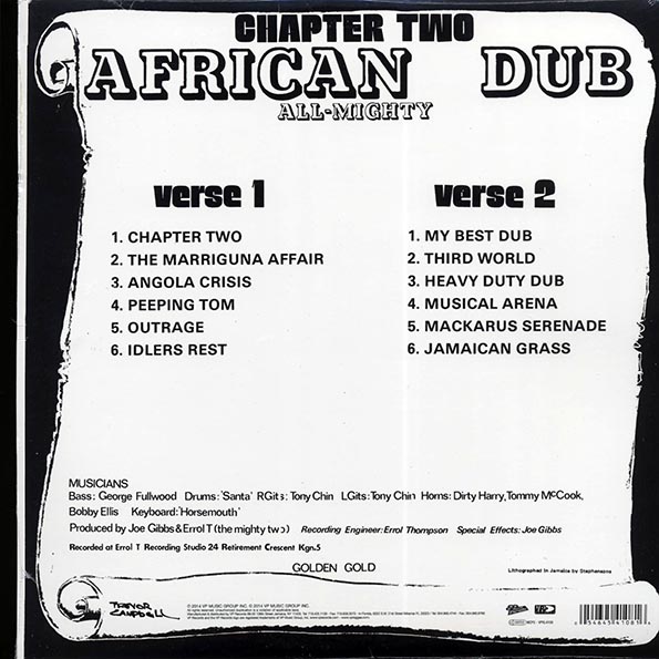 Joe Gibbs & The Professionals - African Dub All Mighty Chapter 2