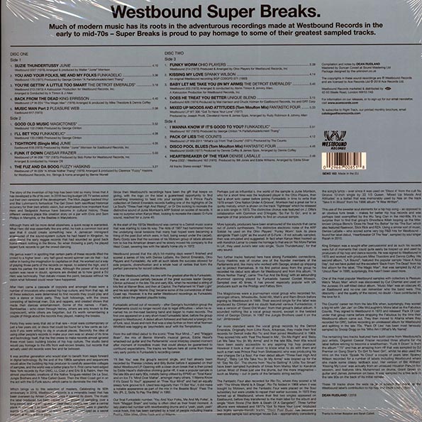Westbound Super Breaks. Essential Funk, Soul And Jazz Samples And Breakbeats.