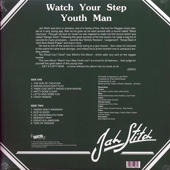 Jah Stitch - Watch Your Step Youth Man