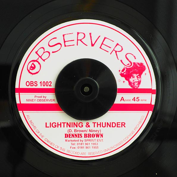 Dennis Brown - Lightning & Thunder  /  Niney - Blood & Fire